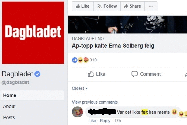 dagbladet facebook.